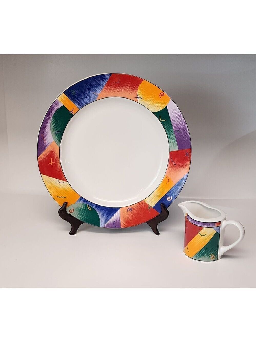 Sango Tango 4915- 12" Platter & Creamer